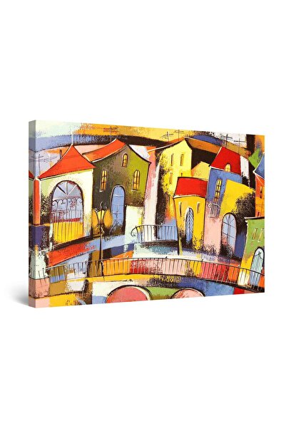 startonight Tablou DualView Startonight Oras colorat, 90 cm x 60 cm