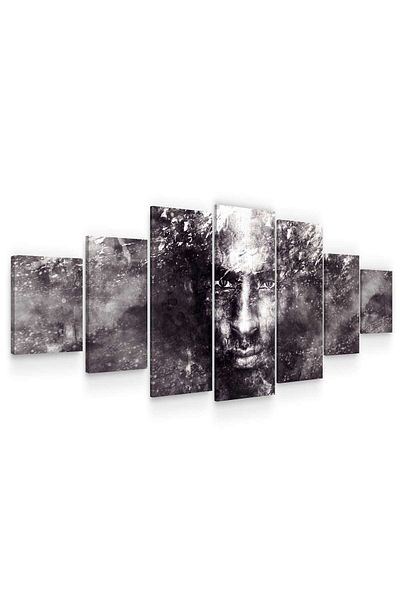 startonight Set Tablou DualView Startonight Portret de barbat, 7 piese, 100 x 240 cm