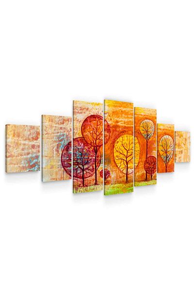 startonight Set Tablou DualView Startonight Padurea Fermecata, 7 piese, 100 x 240 cm