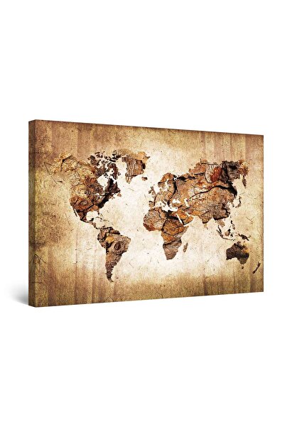 startonight Tablou DualView Startonight Harta Lumii, 80 cm x 120 cm