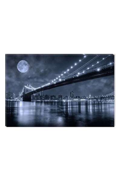 startonight Tablou DualView Startonight Podul Brooklyn, 80 x 120 cm