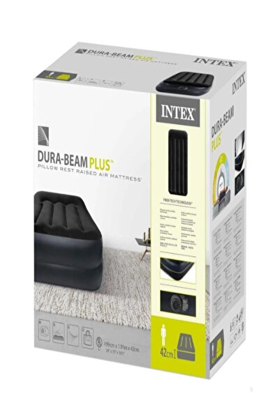 Intex Intex Twin Dura Beam Plus inflatable mattress, 99x191 cm, height 42 cm, with integrated electric pump
