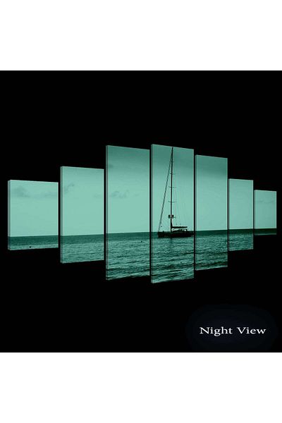 startonight Set Tablou DualView Startonight Ocean violet, 7 piese, 100 x 240 cm
