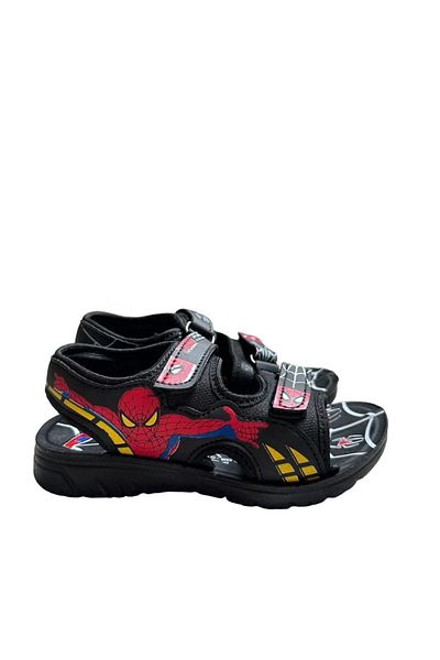 ALTUN TİCARET Summer Unisex Children's Sandals with Spiderman Figure