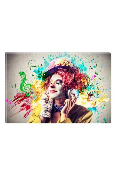 startonight Tablou DualView Startonight Clovn si muzica, 60 x 90 cm