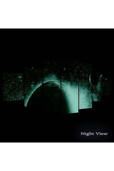 startonight Set Tablou DualView Startonight Cosmos, 7 piese, 100 x 240 cm
