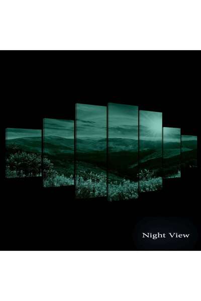 startonight DualView Startonight Sunrise Over the Hills Painting Set, 7 pieces, 100 x 240 cm