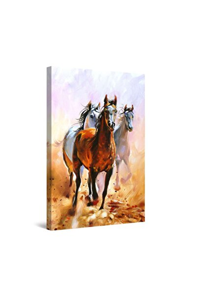 startonight Tablou DualView Startonight Trei cai in galop, 90 cm x 60 cm