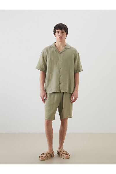 LC Waikiki Özmarka New Season Comfortable Fit Men's Muslin Shorts