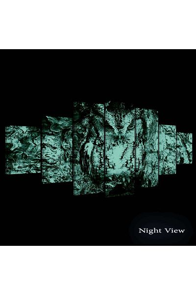 startonight Set Tablou DualView Startonight Bufnita, 7 piese, 100 x 240 cm