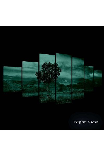 startonight Set Tablou DualView Startonight Copac singuratic, 7 piese, 100 x 240 cm
