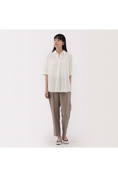 Muji Rayon Blend Half Sleeve Tunic
