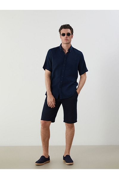 LC Waikiki Ανδρικό σορτς Standard Mold Linen Look