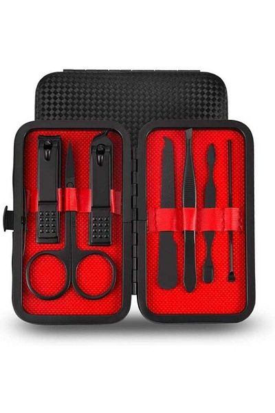 Generic 7pcs Nail Clipper Set Manicure Personal Care, Stainless Nail Kit Portable Case, Luxury 8 In 1 Profes