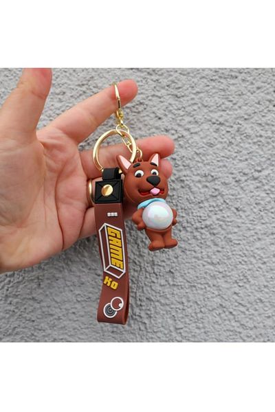 Wolawood 3D Led Lighted Cute Mascot Keychain Colorful Effect Bag Car Ornament Cute Figure Gift 1 Piece