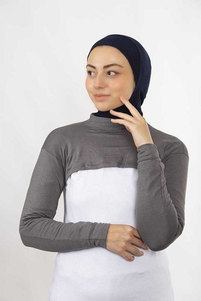 Modamelita Hijab Neck Collar μανίκι μπολερό crop γιακάς