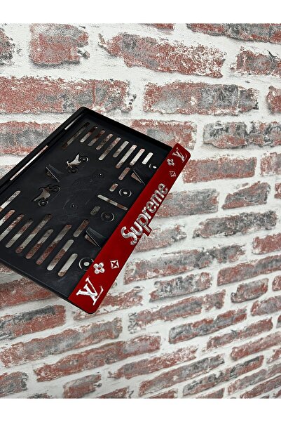 3ALAZERPLEKSİ 3ALAZERPLEKSİ KIRMIZI GÜMÜŞ MOTOR SUPREM PLAKALIĞI
