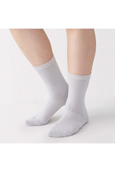 Muji Right Angle Moisture Wicking Cotton Socks