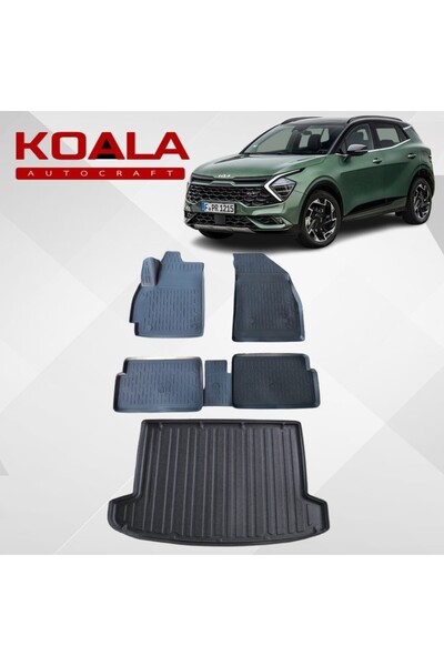 KoalaOtoTekstil Kia Sportage (2022+..) Ile Uyumlu - Araca Özel Paspas ve Baga...