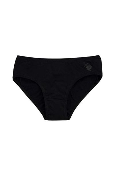 MBB ETİCARET U.S. Polo Girl's Slip Panties 1677 Black