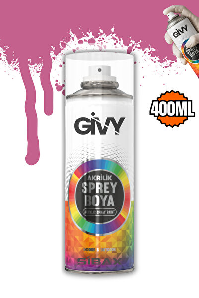 GİVY Akrilik Sprey Boya Fuşya Pembe RAL 4003 400 ml
