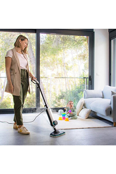 CECOTEC Mop cu aburi Cecotec HydroSteam 3030 Active, 1500 W, 0,33 l, Debit abur 30 g/min, 3 niveluri