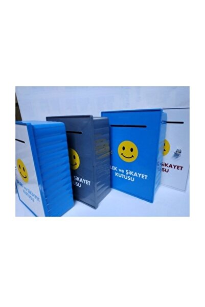 ünalgrup Wish And Complaint Box Gray White With Lid