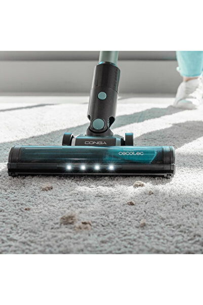 CECOTEC Aspirator vertical 3 in 1 Rockstar 1500 Ray, Putere 215W, 25.2V Li-Ion, 12kPa, Autonomie 45min