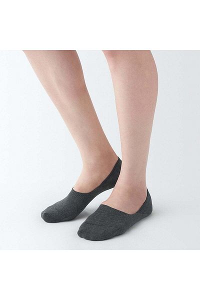 Muji Thin No-Show Socks With Heel Grip