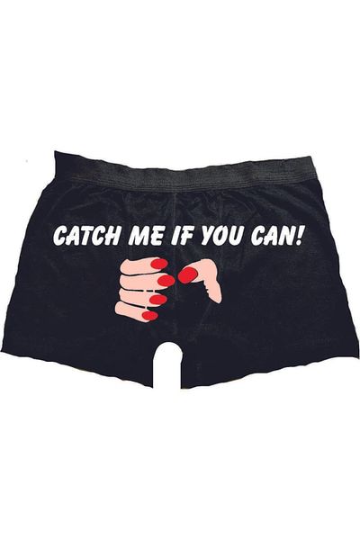 UNIQUE DESIGN Catch It if You Can! Printed Boxer,Catch Me if You Can! Printed Boxer