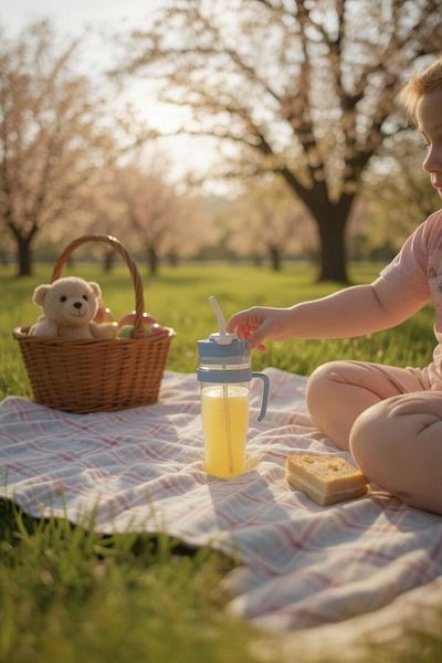 UCR HOME Straw Drinker Water Bottle Sports Detox Camping Luxury Flask Hard Plastic 1200 ml