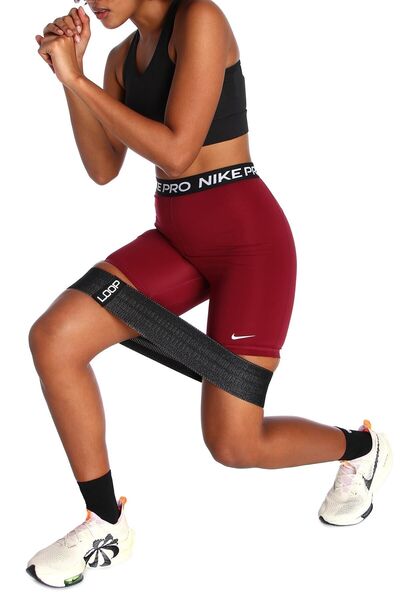 Nike Pro 365 High-Rise 18 см (приблизно) Тренувальні бордові жіночі лосини-шорти