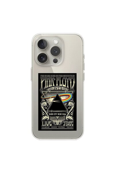 Dali Design حافظة شفافة متوافقة مع هاتف iPhone 13 Pro Max بتصميم Pink Floyd
