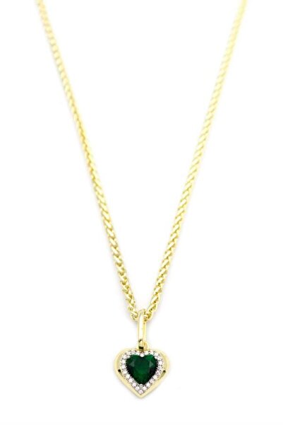 toyigoo Stoned Heart Necklace - Green