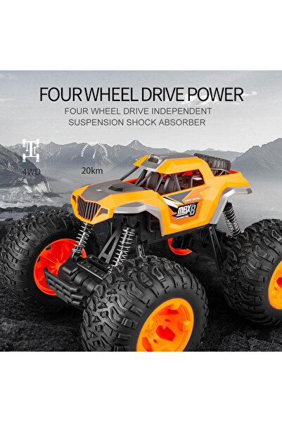 TRUST STORE Kumandalı 33 CM Dev Off-Road Araba 15KM/H Hızlı, Şarjlı, 2.4GHz RC Tırmanıcı Arazi Aracı 9030-3F TUR
