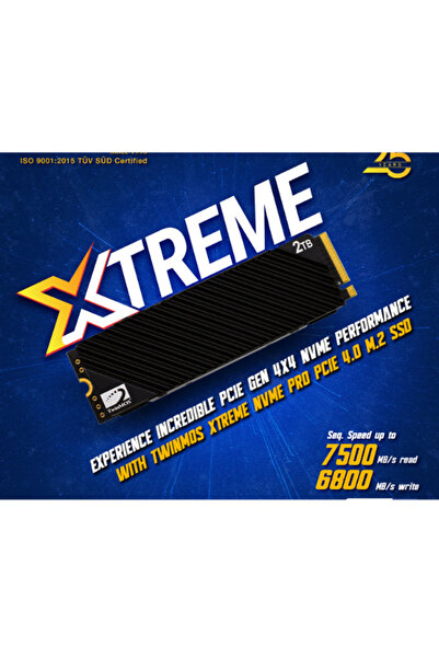 TwinMOS 2TB M.2 PCIe Gen4 NVMe SSD 7500MB Okuma 6800MB Yazma Yüksek Hızlı Day...