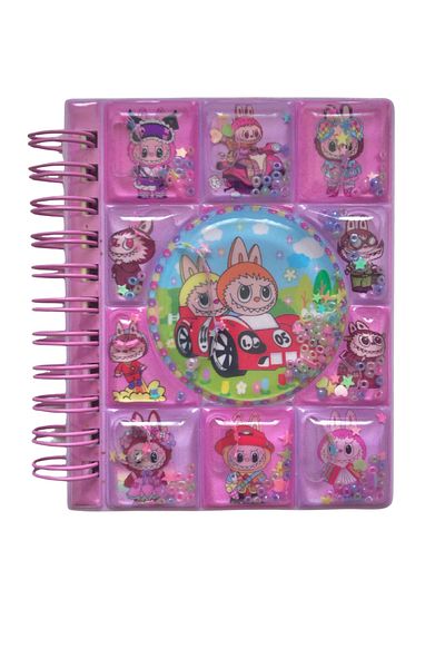 AurorAccessory Labubu Figured 3D Juicy Cover 2 Sheets Color Sticker and Mini Notepad 36 Sheets 8*10 cm 002B