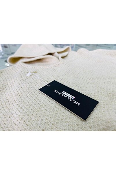 Marka Sensin Kids Girl's Hooded Knitwear Sweatshirt Jeans Pants Set of 2