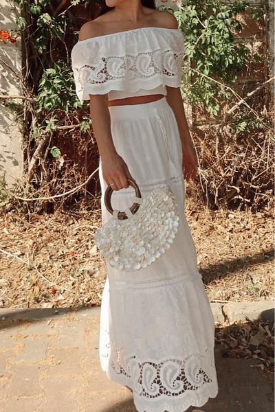 Suzi Embroidered Bluz and Skirt Set M38946