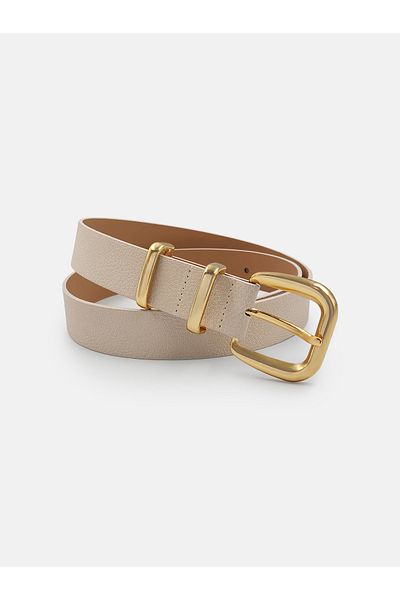 Milleniva Double Gold Bridge Ecru Women's Belt