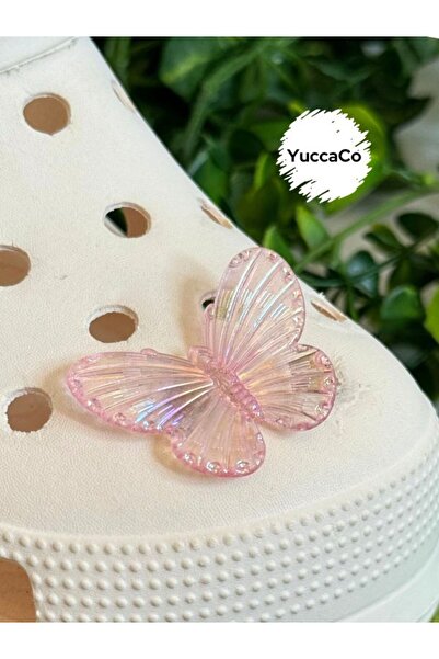 Crocs Kelebekli 3D Terlik Süsü/Üç Boyutlu Kelebek Terlik Charmı/Jibbitz