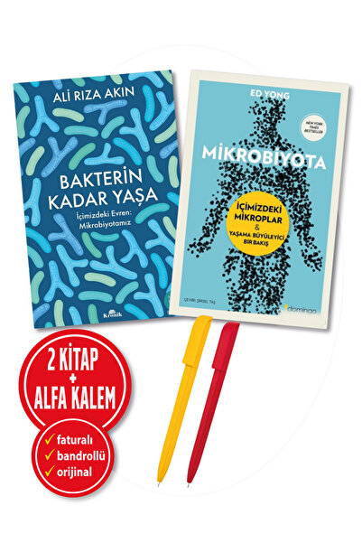 Kronik Kitap Alfa Kalem+ Ali Rıza Akın Ed Yong 2 Kitap (Bakterin Kadar Yaşa+M...