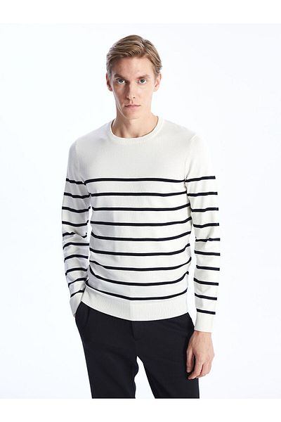LC Waikiki Southblue Crew Neck Men's Knitwear Sweater