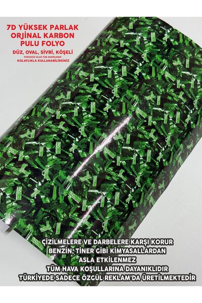 ÖZGÜL REKLAM High Glossy Forget Carbon Fiber Foil / 7D Carbon Fiber Foil / Ca...