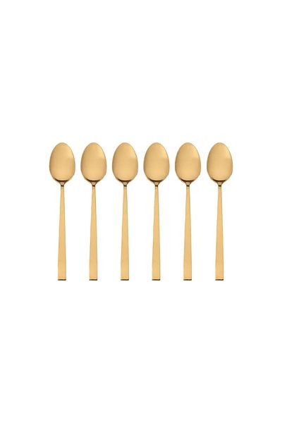 ASTERA Porland Matte Gold Coffee Spoon 14 cm 6 Pcs