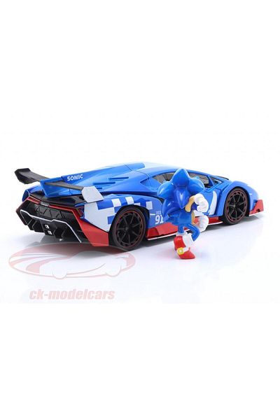 Jada Sonic Figure & Lamborghini Veneno 1:24 253255082