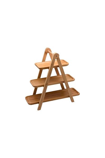 ASTERA Porland Bamboo 3 Tier Presentation Plate (39 31 22 cm Plate)