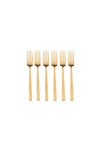 ASTERA Porland Matte Gold Dessert Fork 16 cm 6 Pcs