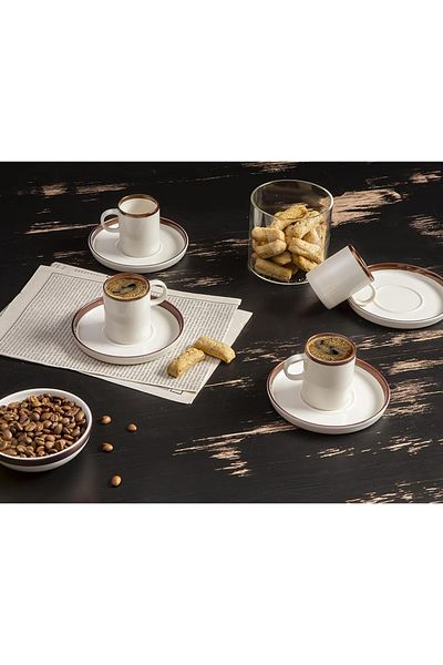 ASTERA Porland Copper Coffee Set for 4 People 85Cc