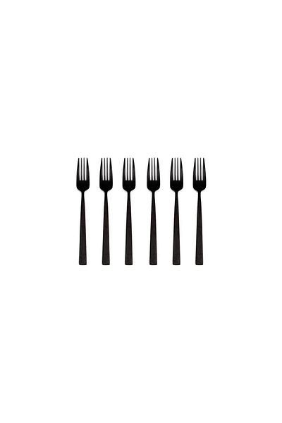 ASTERA Porland Matte Black Dessert Fork 16cm 6 Pcs